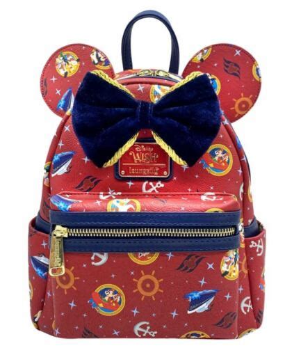 Disney Cruise Line Wish Inaugural Loungefly Mini Backpack Town