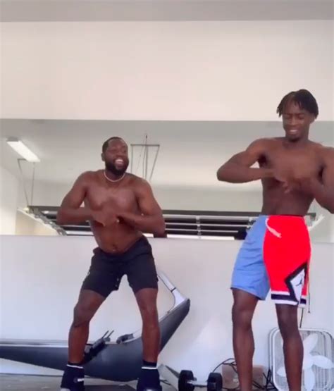 Watch Dwayne Wade Try To Keep Up W Son Zaire In Hilarious Dance Video