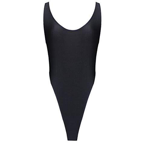 Buy Yizyif Womens Unlined Thong Swimsuit Bodysuit One Piece Stretch