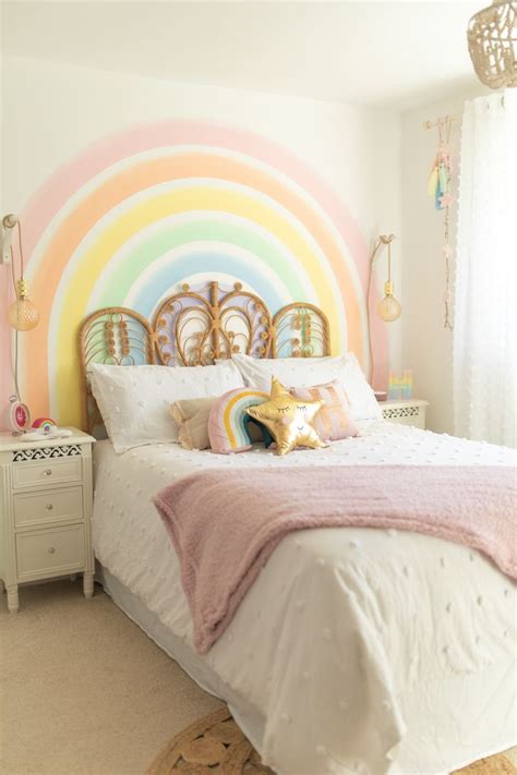 Pastel Rainbow Bedroom Chambre Enfant Deco Chambre Enfant Deco