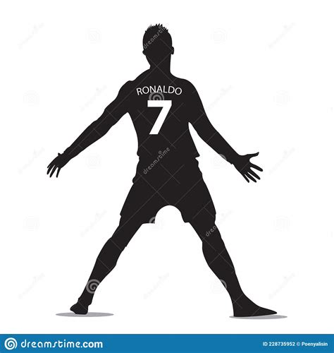 Cristiano Ronaldo Vector Silhouette Black Edition The Vector Can Be