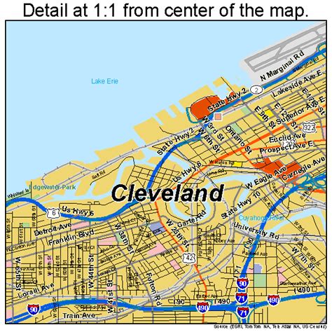 Cleveland Ohio Street Map 3916000