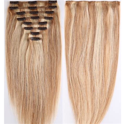Lelinta 20 Inch Double Weft 150g Straight Hair 100 Remy Human Hair Natural Style 8 Piece Non
