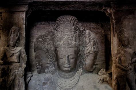 Elephanta Island Caves Unesco Mumbai India Stock Image Image Of