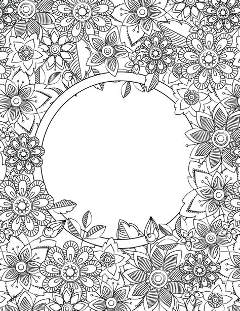 Coloring Page Binder Cover Printable