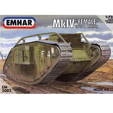 Emhar Mk 1v Female Ww1 Tank Scale 172 Rb Modelsrb Models