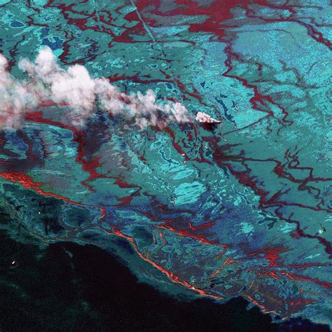 Gulf Of Mexico Oil Spill Photograph By Digital Globe Fine Art America