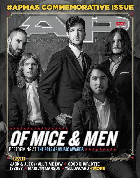 Of Mice And Men At Ap Magazine Cover Of Mice And Men Band Photo