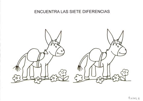 Encuentra Las 7 Diferencias 4 Años A Periódico Escolar Platero Y Yo