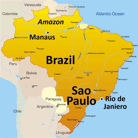 Map of São Paulo TravelsMaps Com