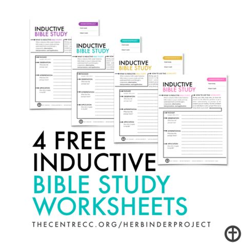 4 Free Inductive Bible Study Worksheets Bible Study Plans Bible Study