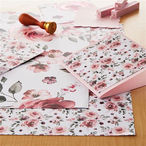 Pink Roses Cardstock By Recollections 12 X 12 Michaels Pink