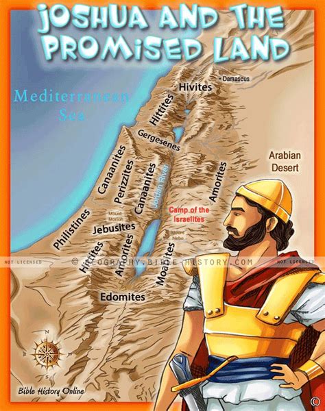 Joshua And The Promised Land Kids Bible Maps
