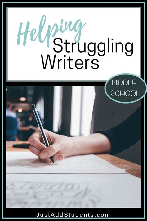 How To Help Struggling Writers Middle School Writing Writing Lessons