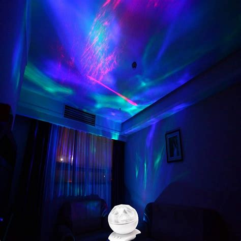 Sleep Soother Aurora Projection Led Night Light Projector Lamp With 8