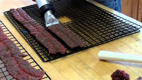 It also saves time in the dehydrator because the meat isn't dripping wet from the marinade. Ground Venison Jerky - YouTube