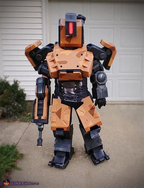 overwatch game character bastion costume