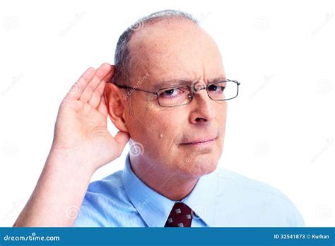 Deaf Man Stock Image Image Of Hearing Understanding 32541873