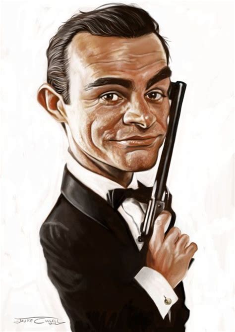 James Bond Sean Connery By Jaumecullell On Deviantart Caricature Celebrity Caricatures