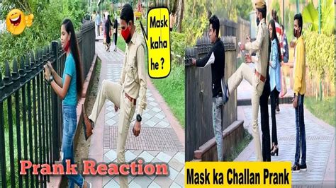 Mask Ka Challan Prank । Reaction On Prank Rush । Prank Video । Funny