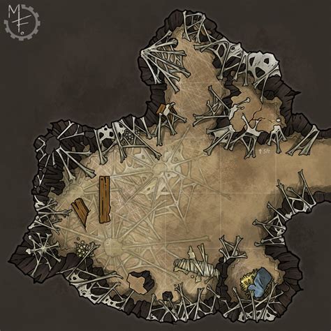Dnd Spider Cave Map