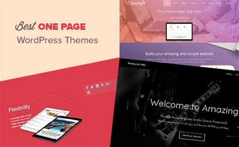 25 Best One Page Wordpress Themes 2017