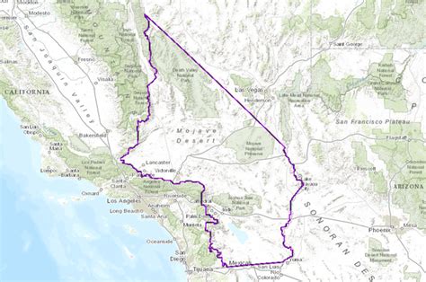 Blm California Desert Conservation Area Cdca Boundary Drecp Proposed