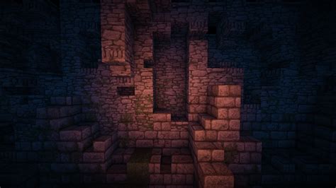 Minecraft Wall Close Up At Night With Shaders By Husseinhorack On