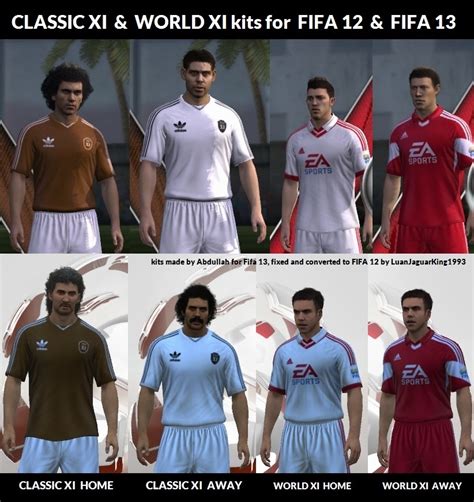 Classic Xi And World Xi Kits For Fifa 12 And Fifa 13 Mod Moddb