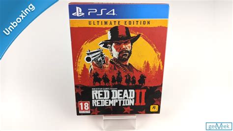 Red Dead Redemption 2 Ultimate Edition Ps4 Unboxing Rockstar Games