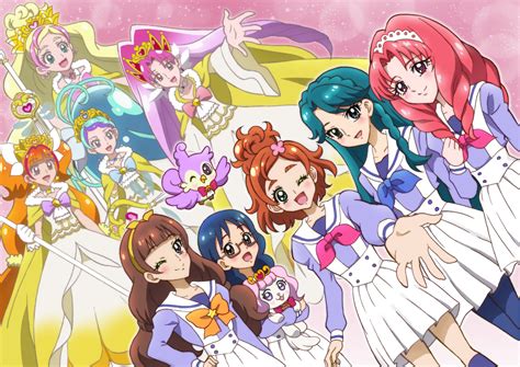 Amanogawa Kirara Haruno Haruka Kaidou Minami Cure Twinkle Akagi Towa And 10 More Precure