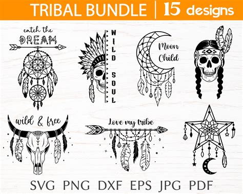 Tribal Svg Bundle Native American Svg Cut File For Cricut Etsy