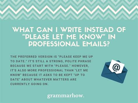 11 Synonyms For Please Let Me Know In Professional Emails