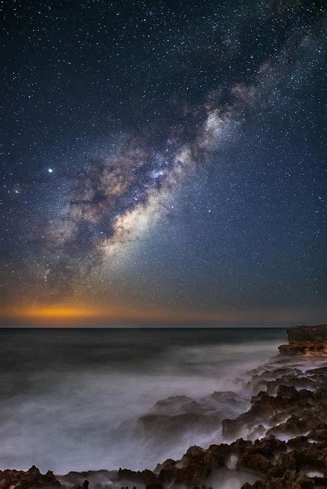 Milky Way Landscape Human Man Star Starry Sky Night Sky Cosmos