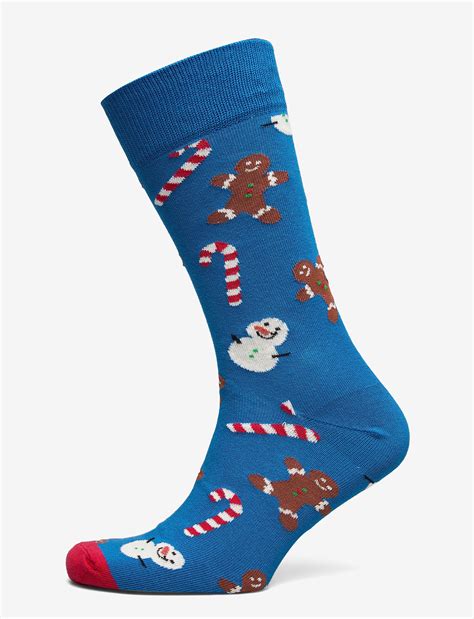 Happy Socks Gingerbread And Snowman Sock Navy 6930 Kr
