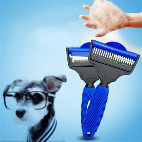 Stainless Steel Rotatable Pet Dog Comb Professional Dog Hair Remover