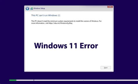 Windows 11 Installation Error This Pc Cant Run Windows 11 Images Theme Loader