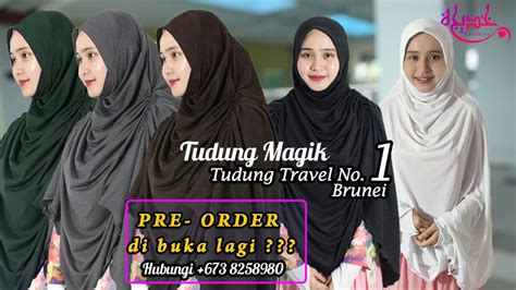 Tudung Travel No 1 Brunei [ Tudung Magik ] Khadeeja Buik Youtube