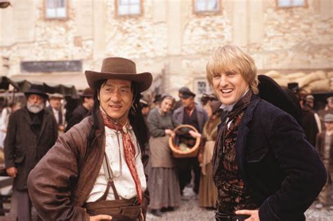He's got so many movies, i'd love to know very funny movie, with an awesome jackie chan vs benny urquidez fight near the end. Jackie Chan & Owen Wilson Reteam For 'Shanghai Dawn'