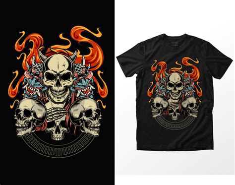 Modern Skull T Shirt Design On Behance