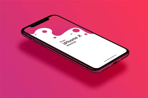 Design Your Ios Apps With This Floating Free Iphone X Mockup Design