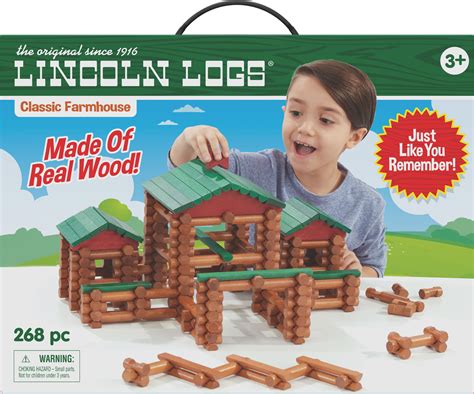 Real Wood Logs As 3 And Up 102 Parts Lincoln Logs Fun On The Farm Toys And Hobbies Resilientnursing