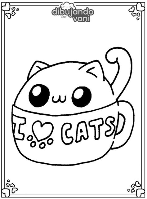 Agregar Más De 76 Dibujos Para Colorear Gatitos Kawaii Vn