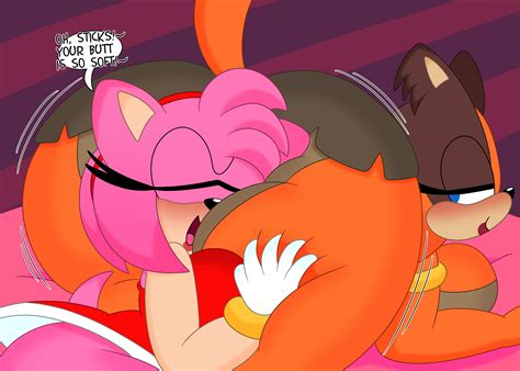 Rule 34 2girls 3barts All Fours Amy Rose Anthro Ass Badger Big Ass Big Breasts Breasts Closed