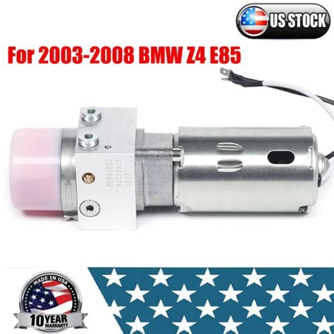 CONVERTIBLE TOP HYDRAULIC Roof Pump Motor Fits 2003 2008 BMW Z4 E85