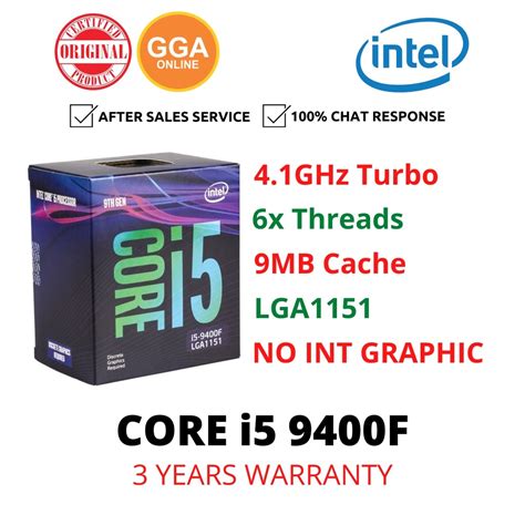9m cache, up to 4.10 ghz. Intel Core I5-9400F I5-10400F I7-10700F PROCESSOR | Shopee ...