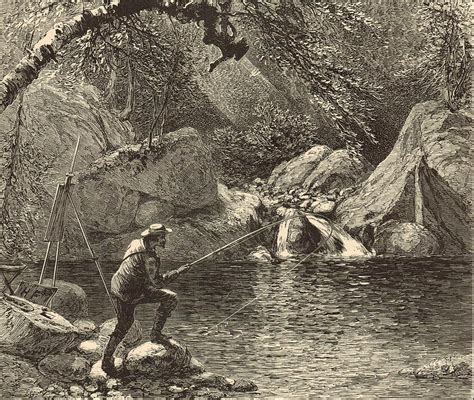 Emerald Pool At Peabody River Glen 1872 Engraving Painting By Antique