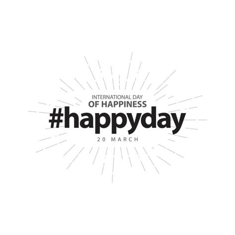 International Day Of Happiness Vector Template Design Illustration