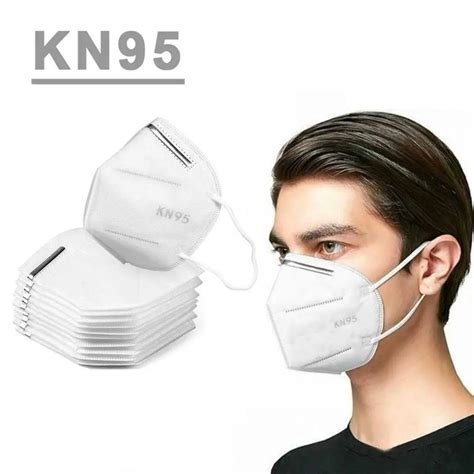 White 5 Ply Kn95 Respirator Disposable Face Mask Same Level With N9510