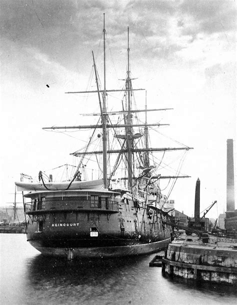Hms Agincourt Launched In 1865 She Was An Armoured Frigate Clearly Very Transitional As Far